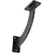 Ekena Millwork Bradford Steel Bracket, Antiqued Silver 2"W x 9"D x 9"H BKTM02X09X09BRASV - alternate 1